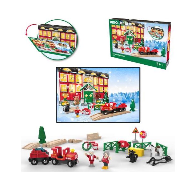 Игровой набор - Рождественский календарь 2018, с домиком и железной дорогой  
